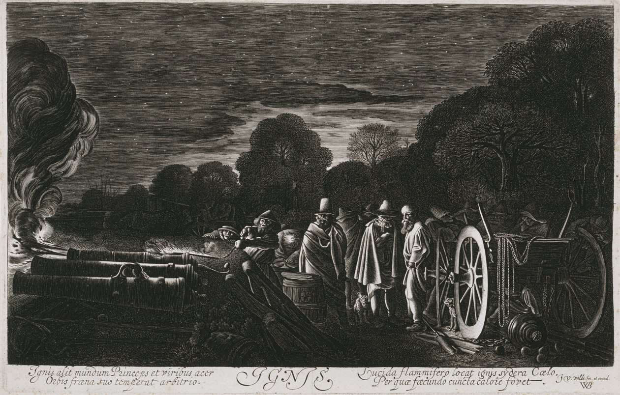 I Quattro Elementi, Fuoco (Ignis), c. 1614-1622 da Jan Van de II Velde