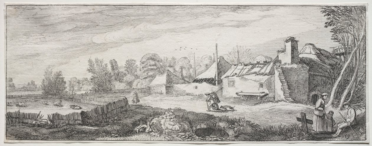 Paesaggio con una fattoria da Jan Van de Velde