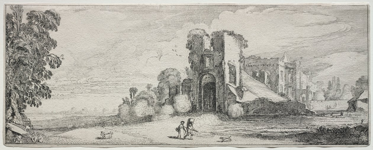 Paesaggi e rovine: Castello di Brederode da Jan Van de Velde