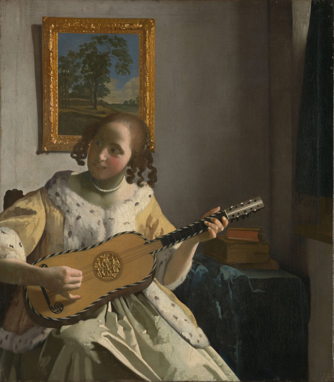 La suonatrice di chitarra da Jan Vermeer van Delft