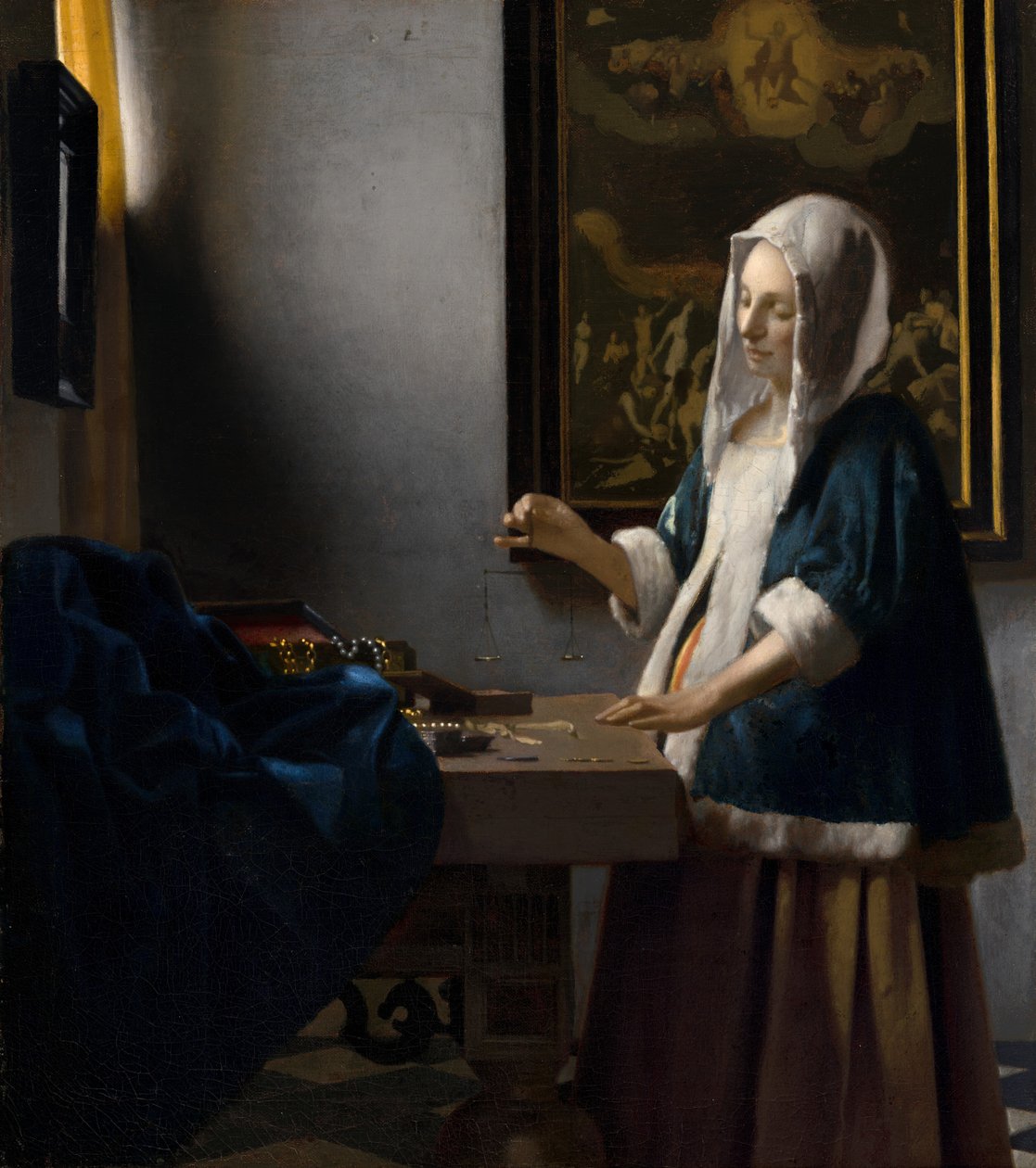 Donna che tiene una bilancia da Johannes Vermeer