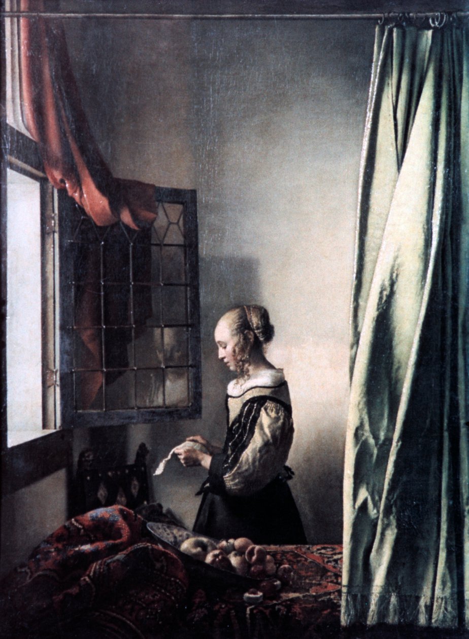 Ragazza che legge una lettera alla finestra aperta da Jan Vermeer van Delft