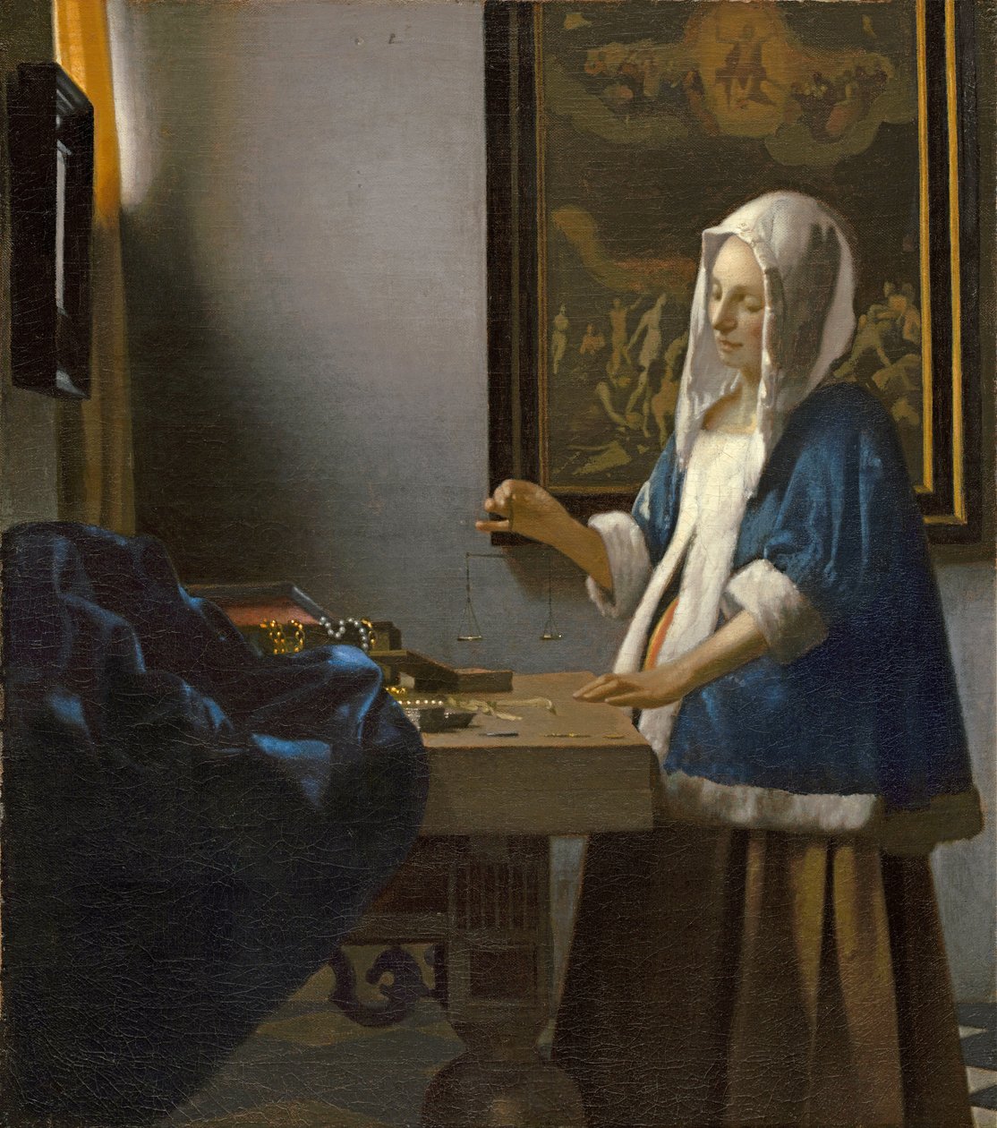 Donna che tiene una bilancia da Jan Vermeer van Delft