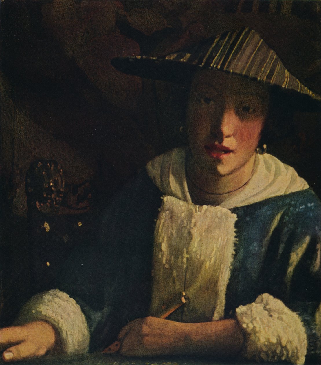 Giovane ragazza con un flauto, c1665-1675 da Jan Vermeer van Delft