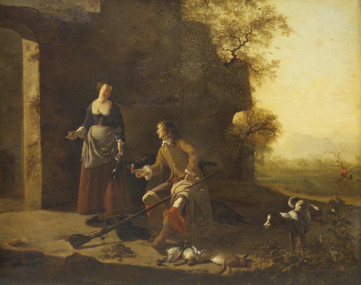 Riposo dei cacciatori da Jan Vermeer van Haarlem
