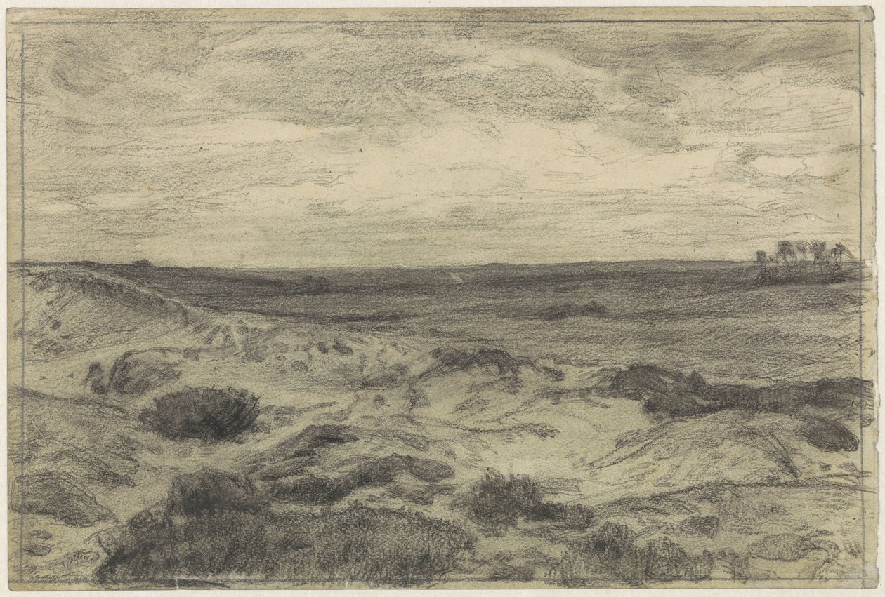 Paesaggio di brughiera vicino a Laren da Jan Veth