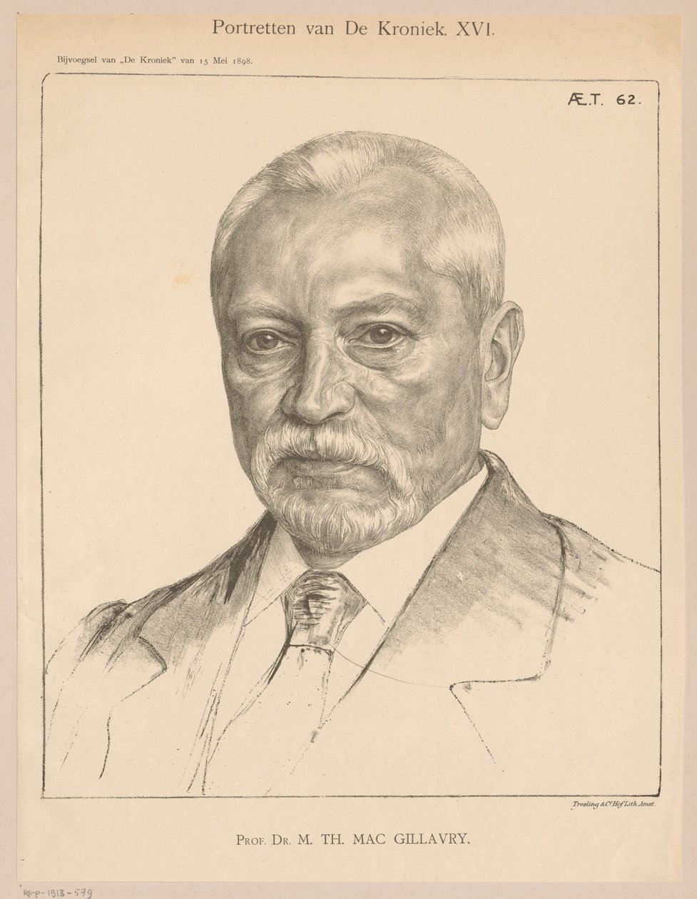 Ritratto di Theodorus Hendrik Mac Gillavry all