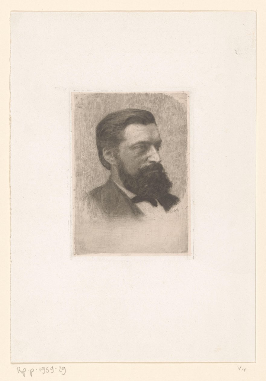 Ritratto di Thomas Theodorus Hendrikus Jorissen da Jan Veth