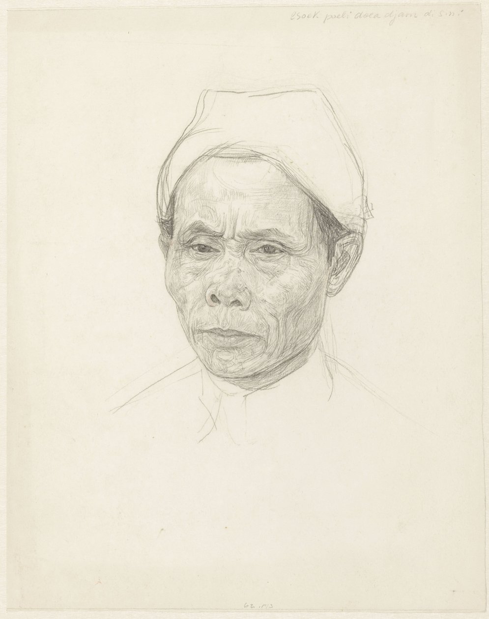 Ritratto di un anziano giavanese da Jan Veth