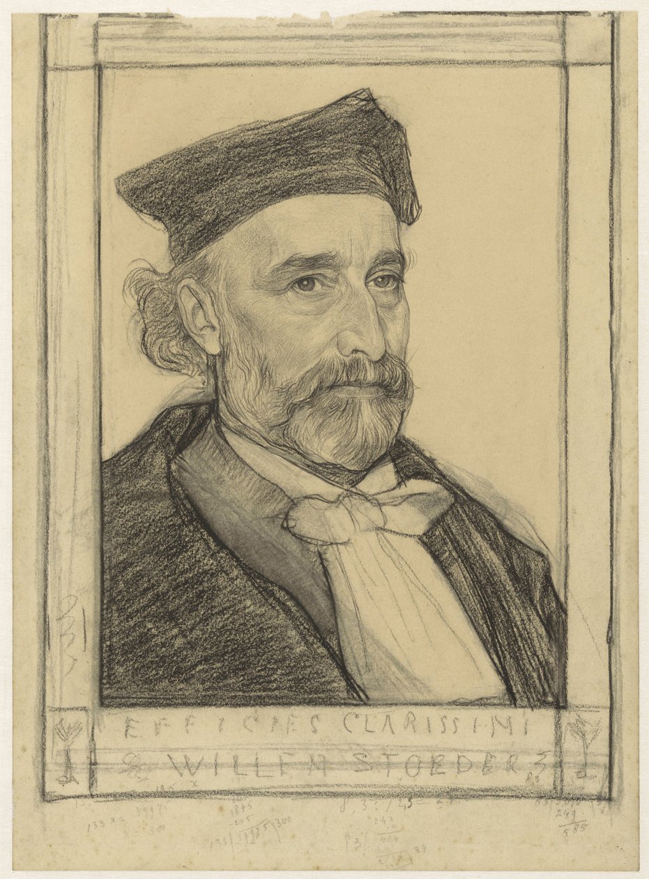 Ritratto del prof. dott. Willem Stoeder da Jan Veth