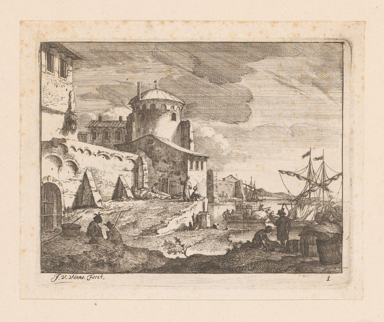 Porto italiano da Jan Vincentsz. van der Vinne