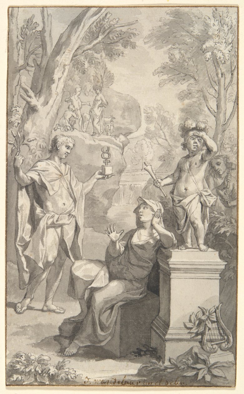 Due disegni per una pagina del titolo da Jan Wandelaar