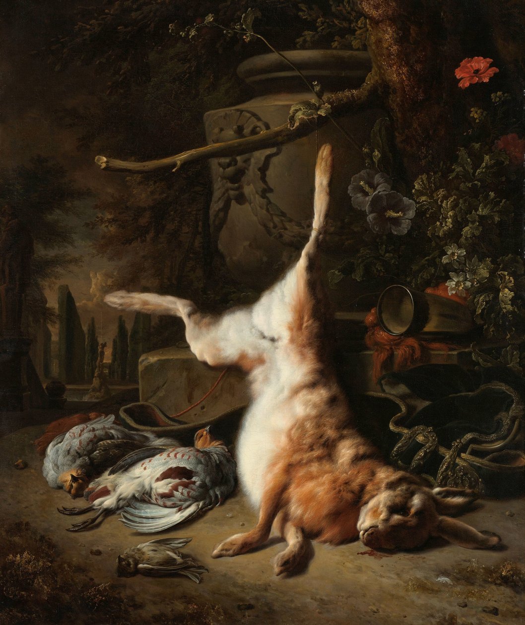 Natura morta con una lepre e altra selvaggina da Jan Baptist Weenix