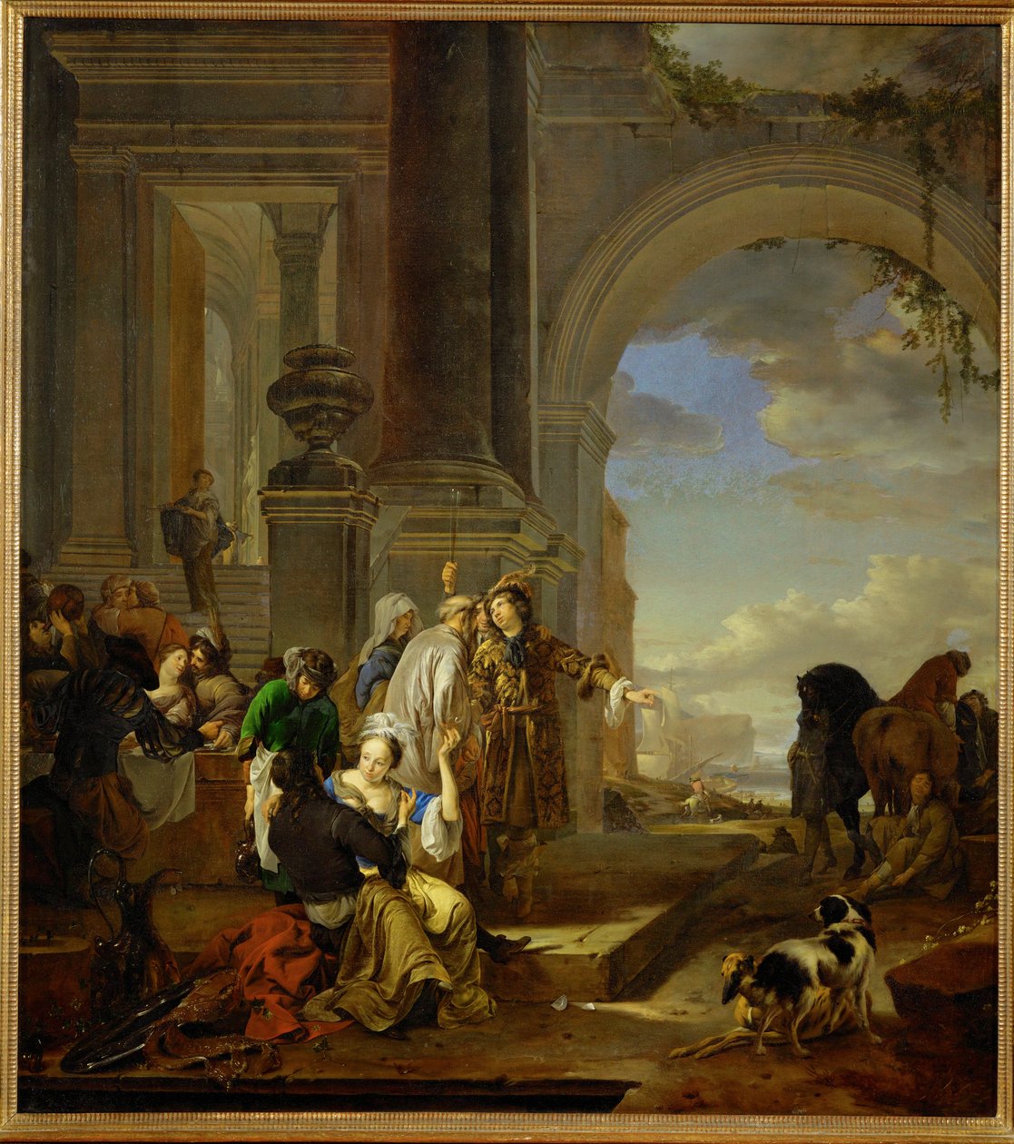 Il figliol prodigo in cattiva compagnia da Jan Weenix