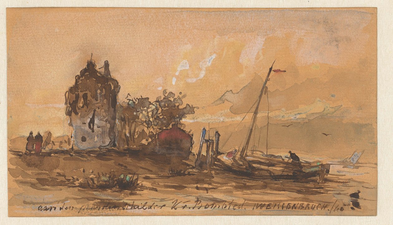 Paesaggio fluviale da Jan Weissenbruch