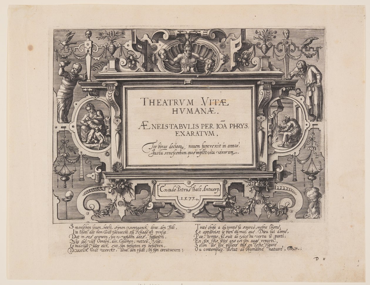 Frontespizio, da Theatrum Vitae Humanae (Le età dell