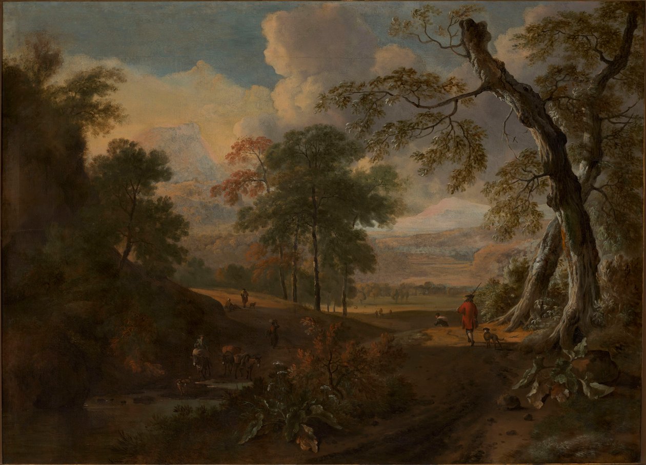 Paesaggio con strada da Jan Wijnants