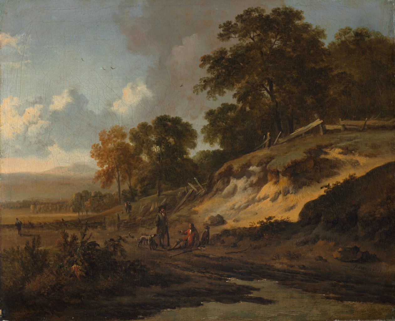 Paesaggio con Cacciatori da Jan Wijnants