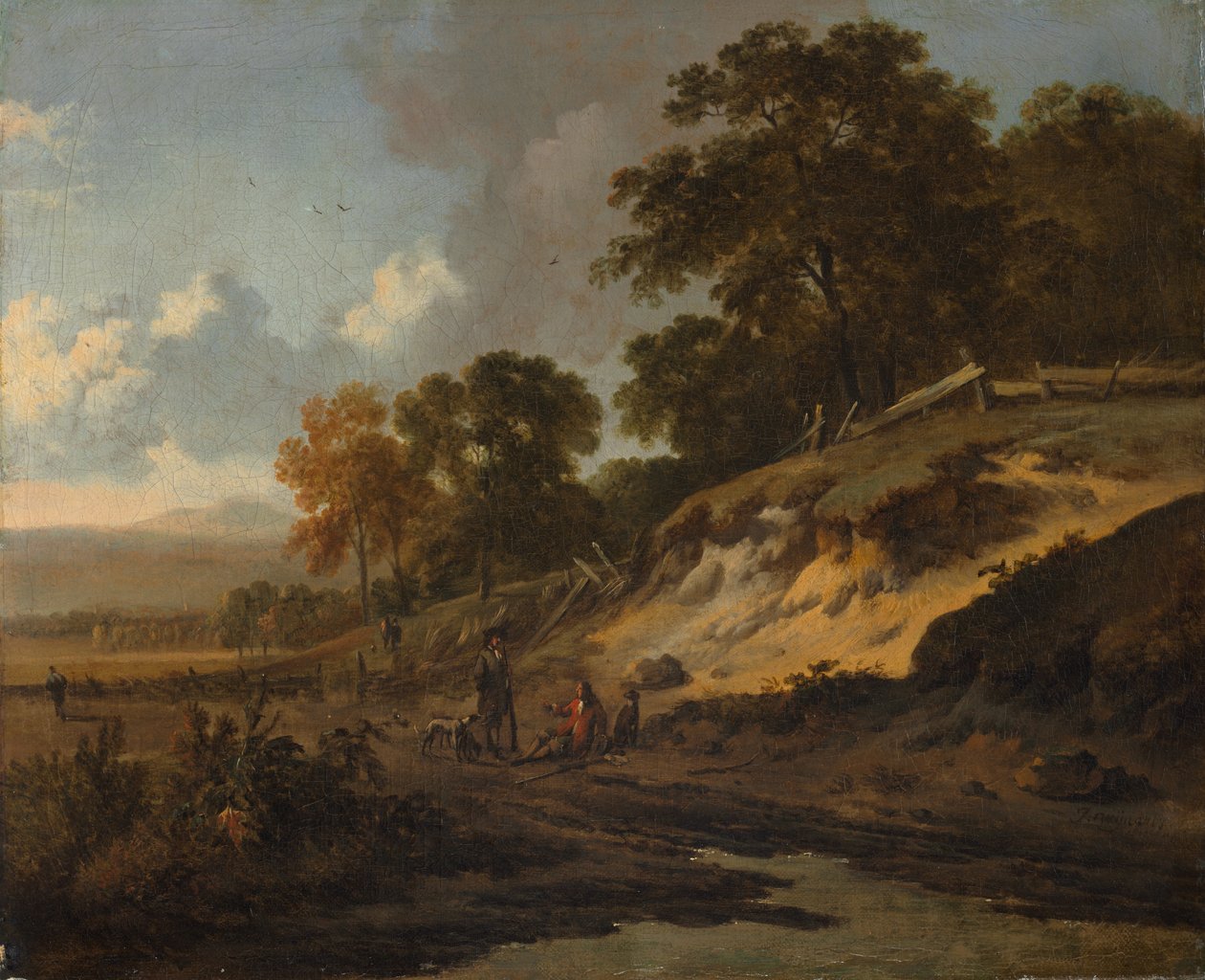 Paesaggio con cacciatori da Jan Wijnants