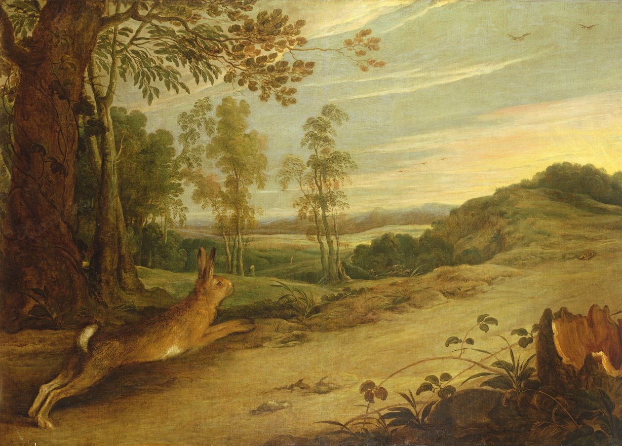 La tartaruga e la lepre, dalle favole di Esopo da Jan Wildens