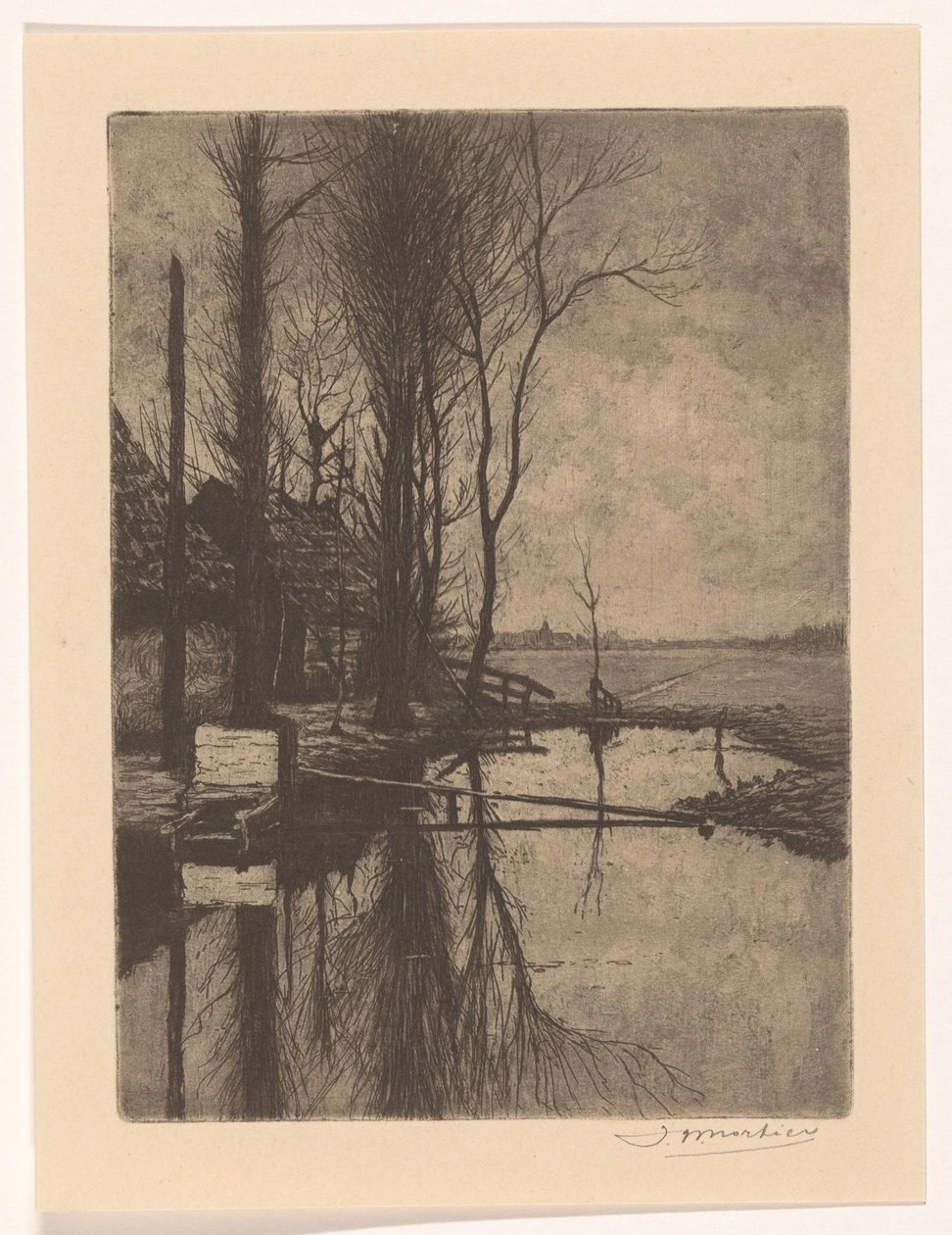 Fossato vicino a Nootdorp da Jan Willem Nortier (signed by artist)