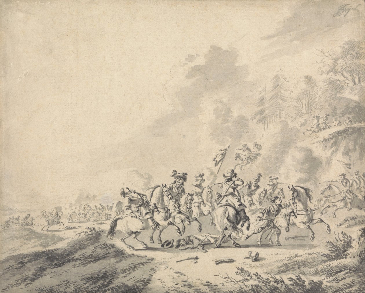 Una Battaglia di Cavalleria da Jan Wyck
