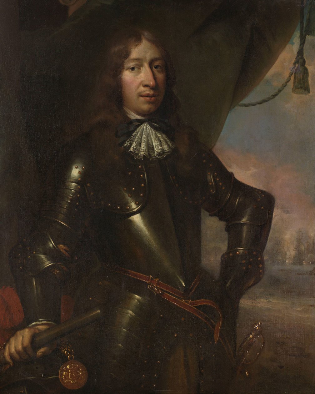 Willem Joseph Baron van Gendt (1625-1672). Vice Ammiraglio da Jan de Baen (attributed to)