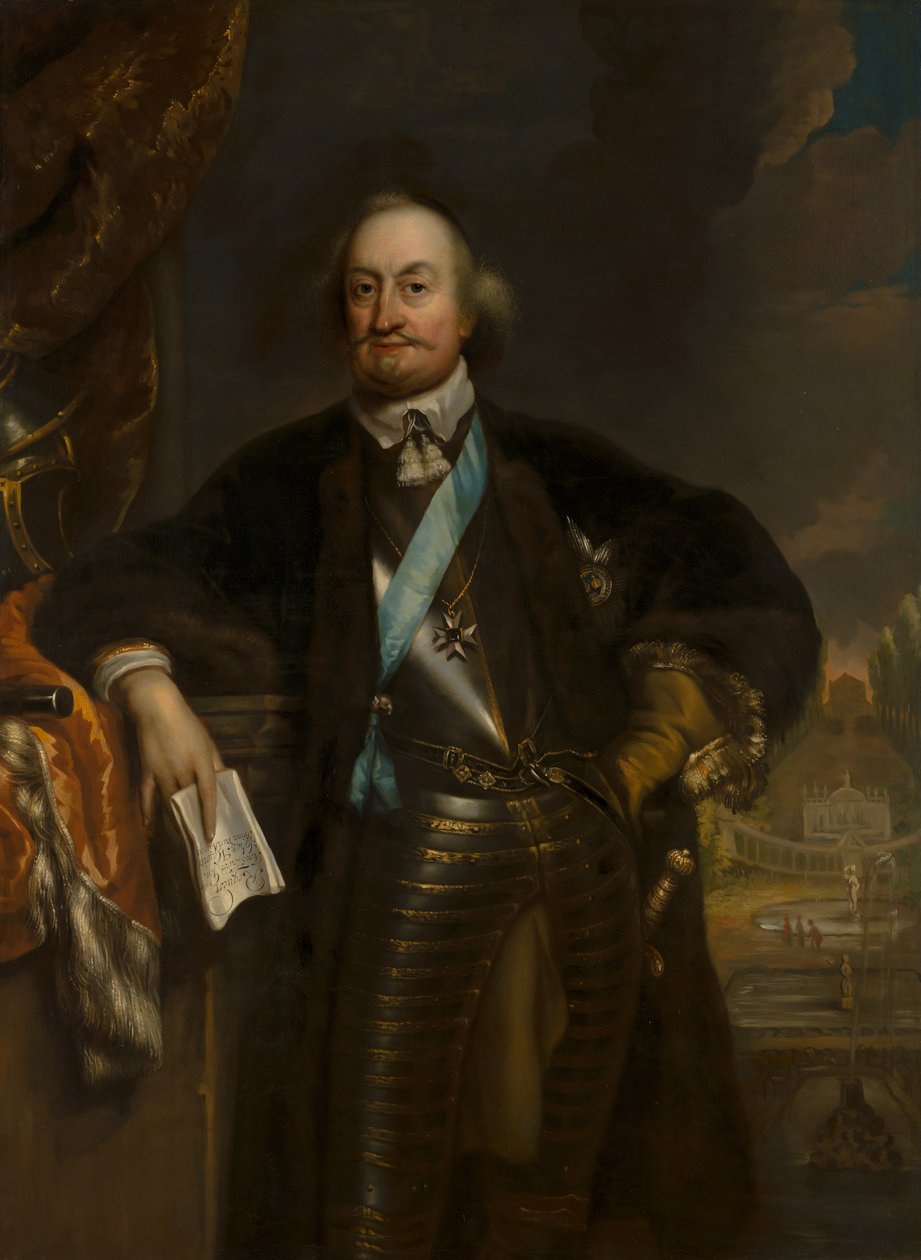 Ritratto di Johan Maurits (1604-1679), conte di Nassau-Siegen, fondatore della Mauritshuis da Jan de Baen