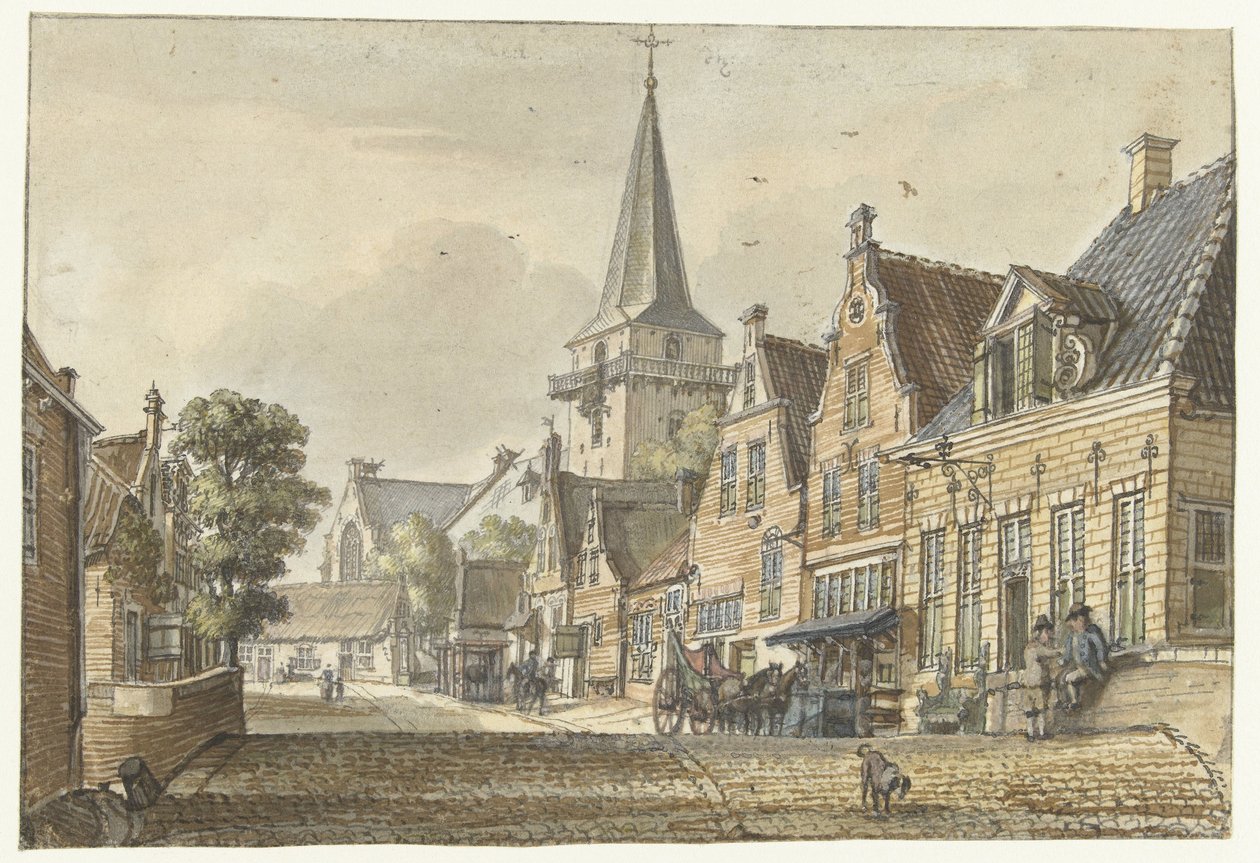 Veduta del villaggio di Harmelen da Jan de Beijer