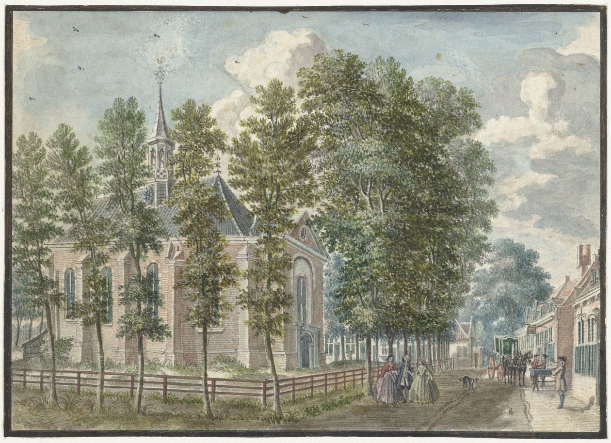 Veduta della chiesa di Bloemendaal da Jan de Beijer