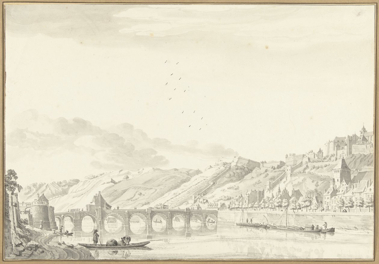 Veduta della città e del castello di Namur da Jan de Beijer