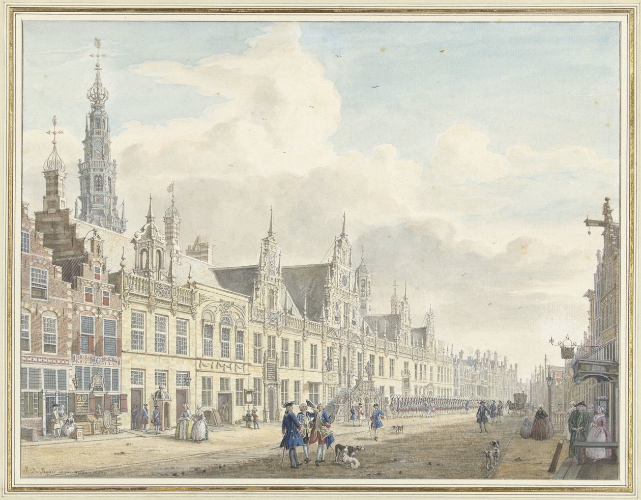 Il municipio di Leida da Jan de Beijer