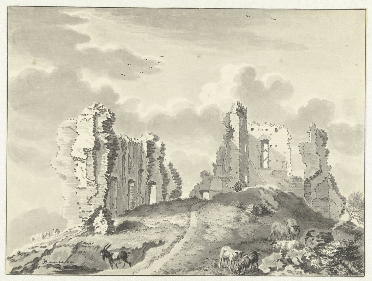 Rovine del castello di Kranendonk da Jan de Beijer