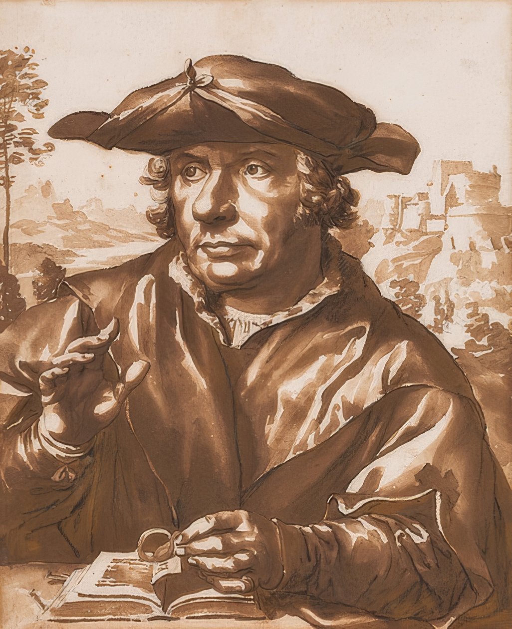 Ritratto di uno studioso, dopo Quentin Massys da Jan de Bisschop