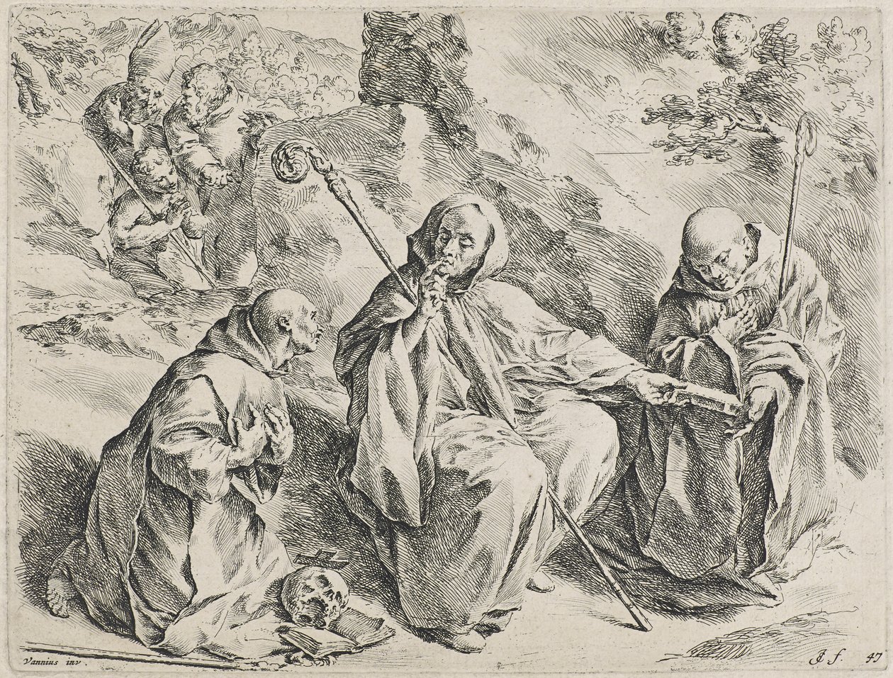 San Bruno (acquaforte) da Jan de Bisschop