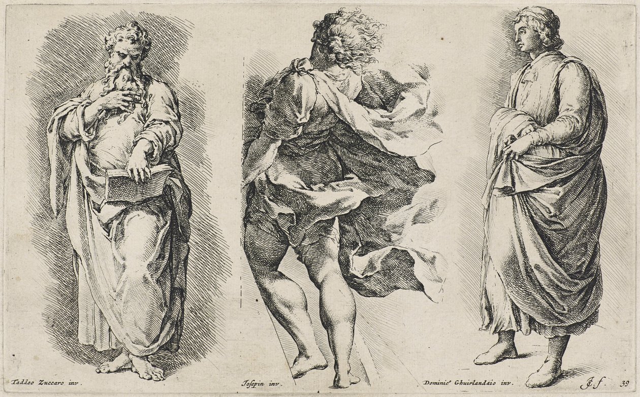 Tre figure senza titolo dopo tre artisti italiani da Jan de Bisschop