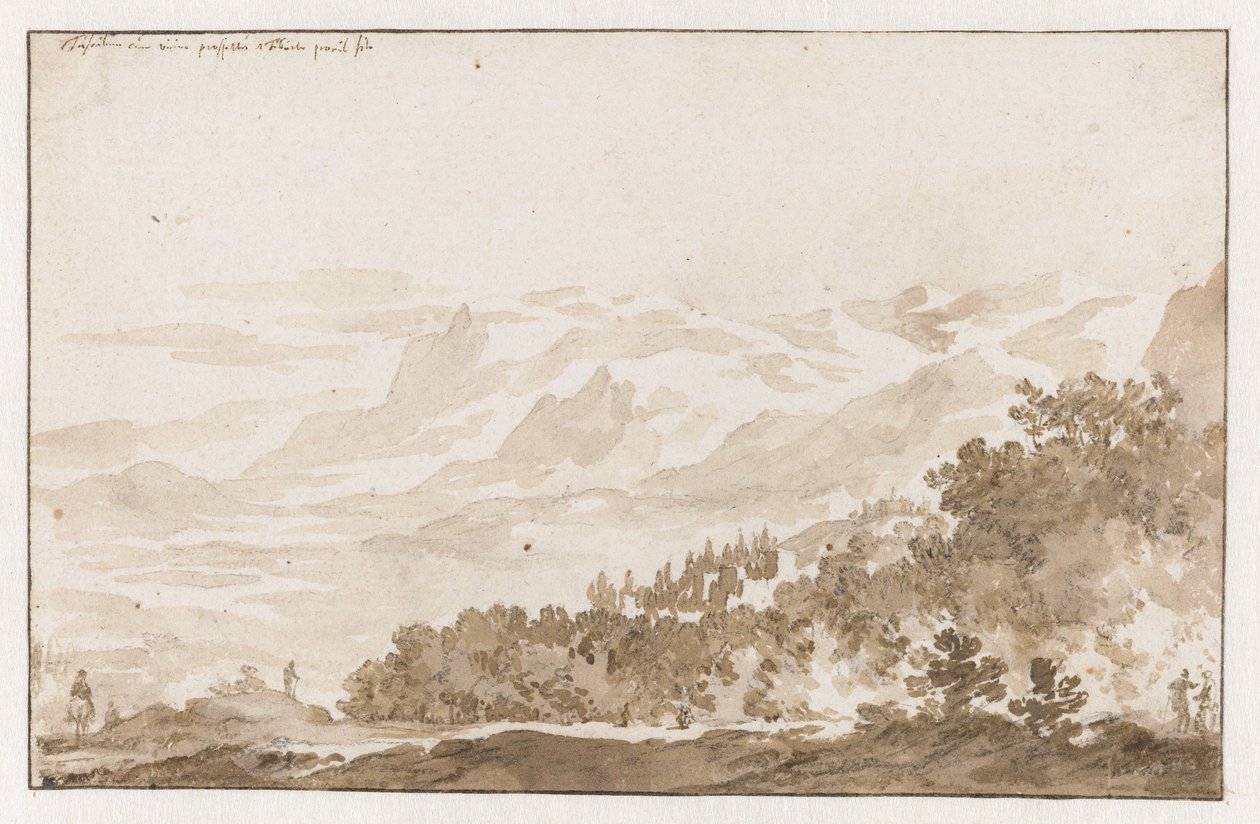 Tusculum (Frascati) dal sud-ovest da Jan de Bisschop