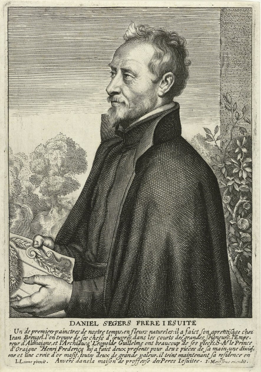 Daniel Segers (incisione) da Jan the Elder (after) Lievens
