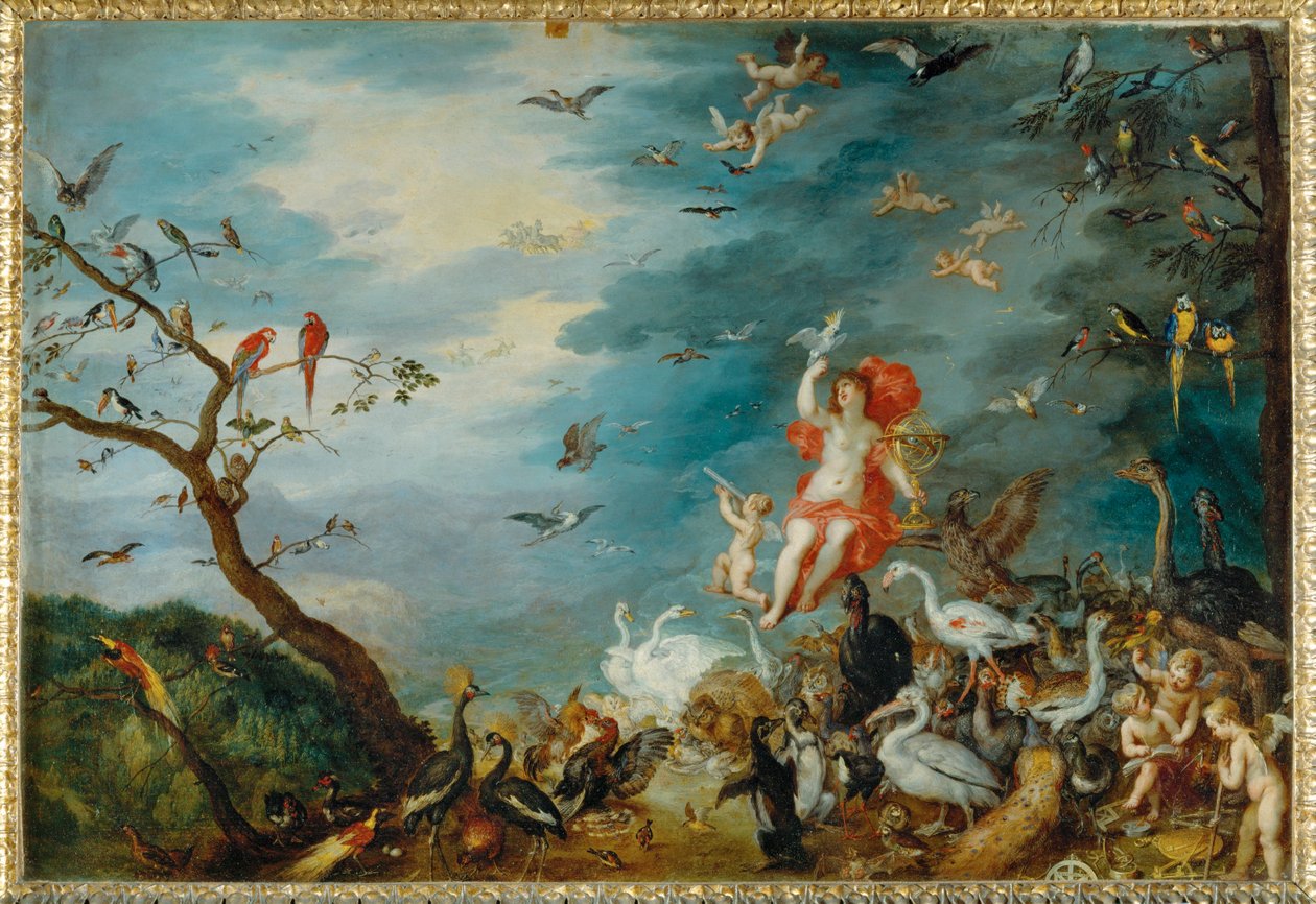 Aria - uno dei quattro dipinti raffiguranti i quattro elementi, commissionati nel 1607 dal cardinale Federico Borromeo di Milano ... da Jan the Elder Brueghel
