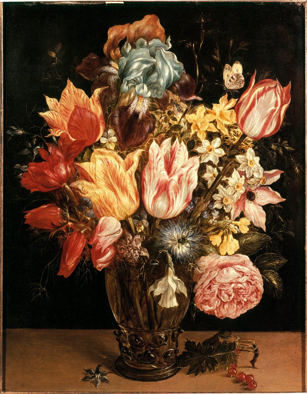Bouquet di tulipani. Dipinto di Jan Bruegel (o Breugel o Brueghel o Breughel) il Vecchio, noto come Bruegel di Velluto (1568-1625). XVII secolo. Collezione privata da Jan the Elder Brueghel