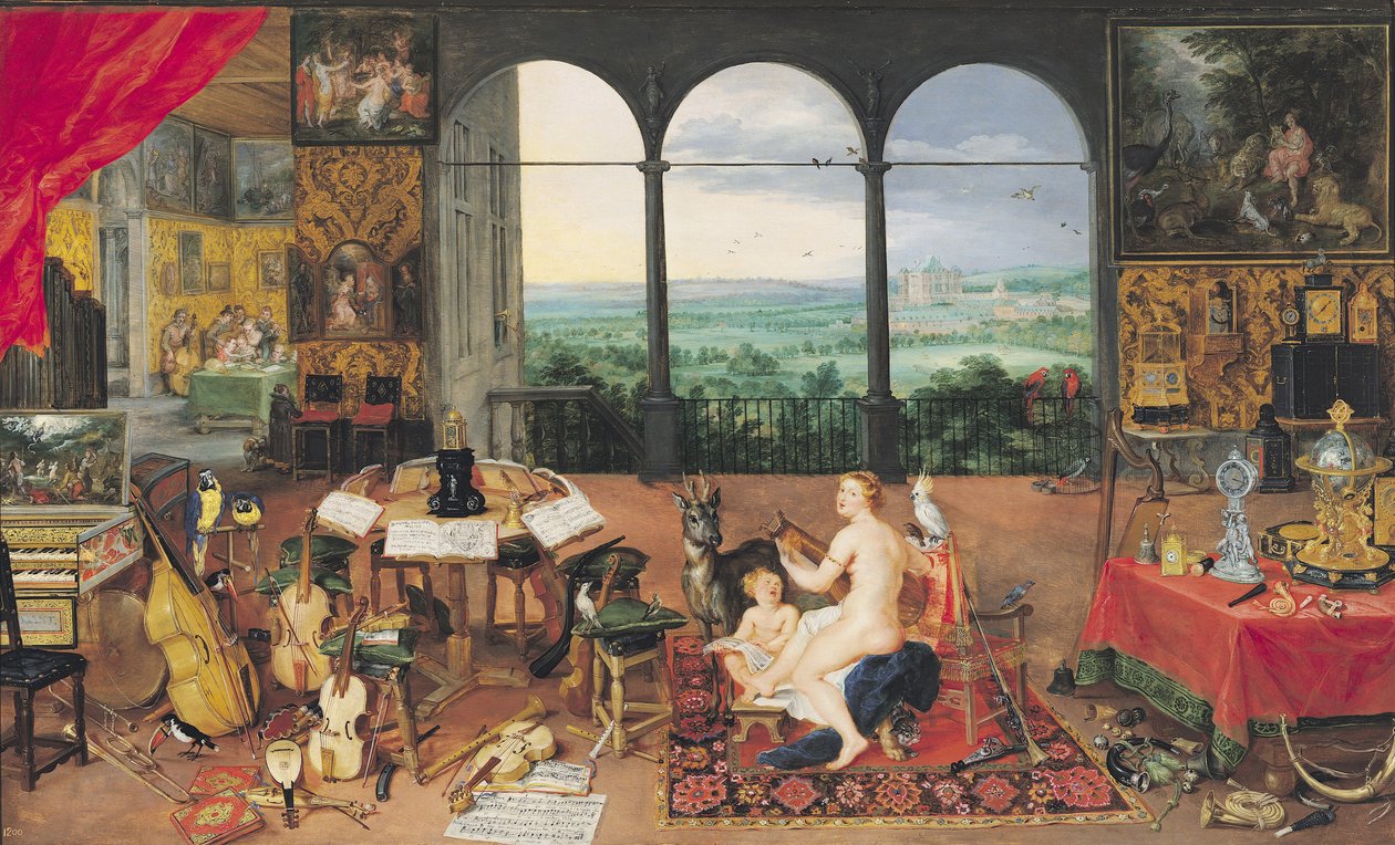 Udito, 1617 da Jan the Elder Brueghel