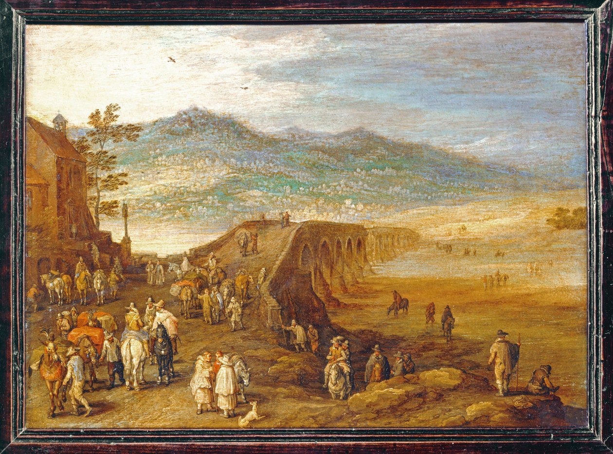 Le Pont de Talavera - Il ponte di Talavera ... da Jan the Elder Brueghel