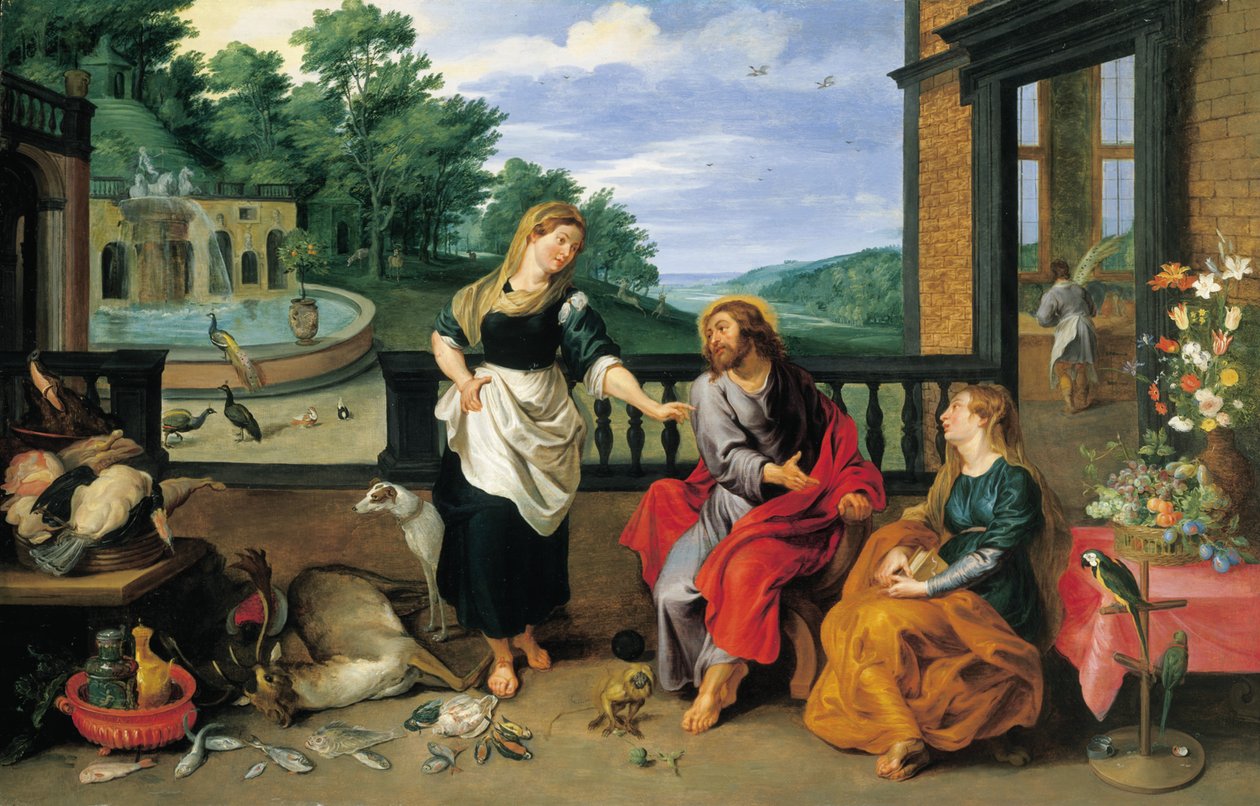 Cristo in casa di Marta e Maria | Jan Brueghel the Younger