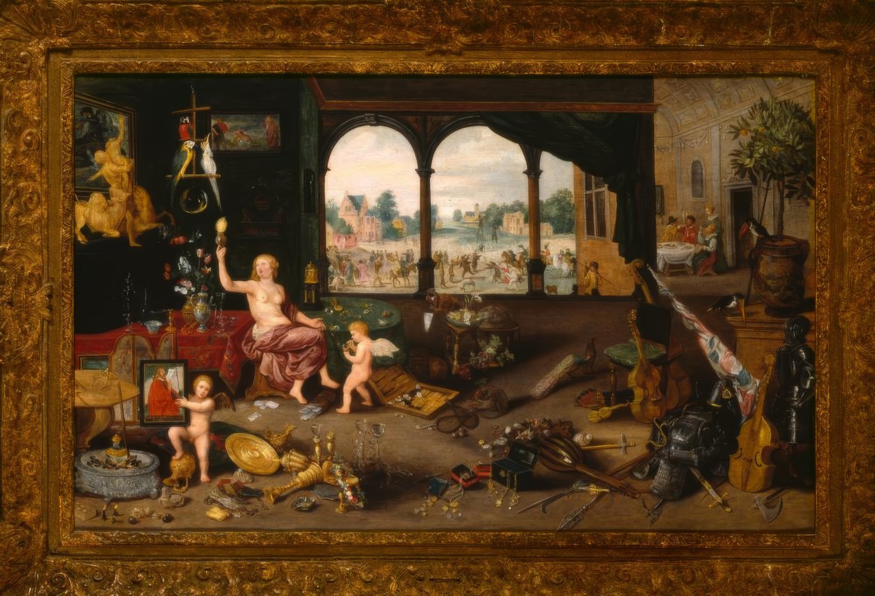 Una allegoria di vanitas da Jan the Younger Brueghel