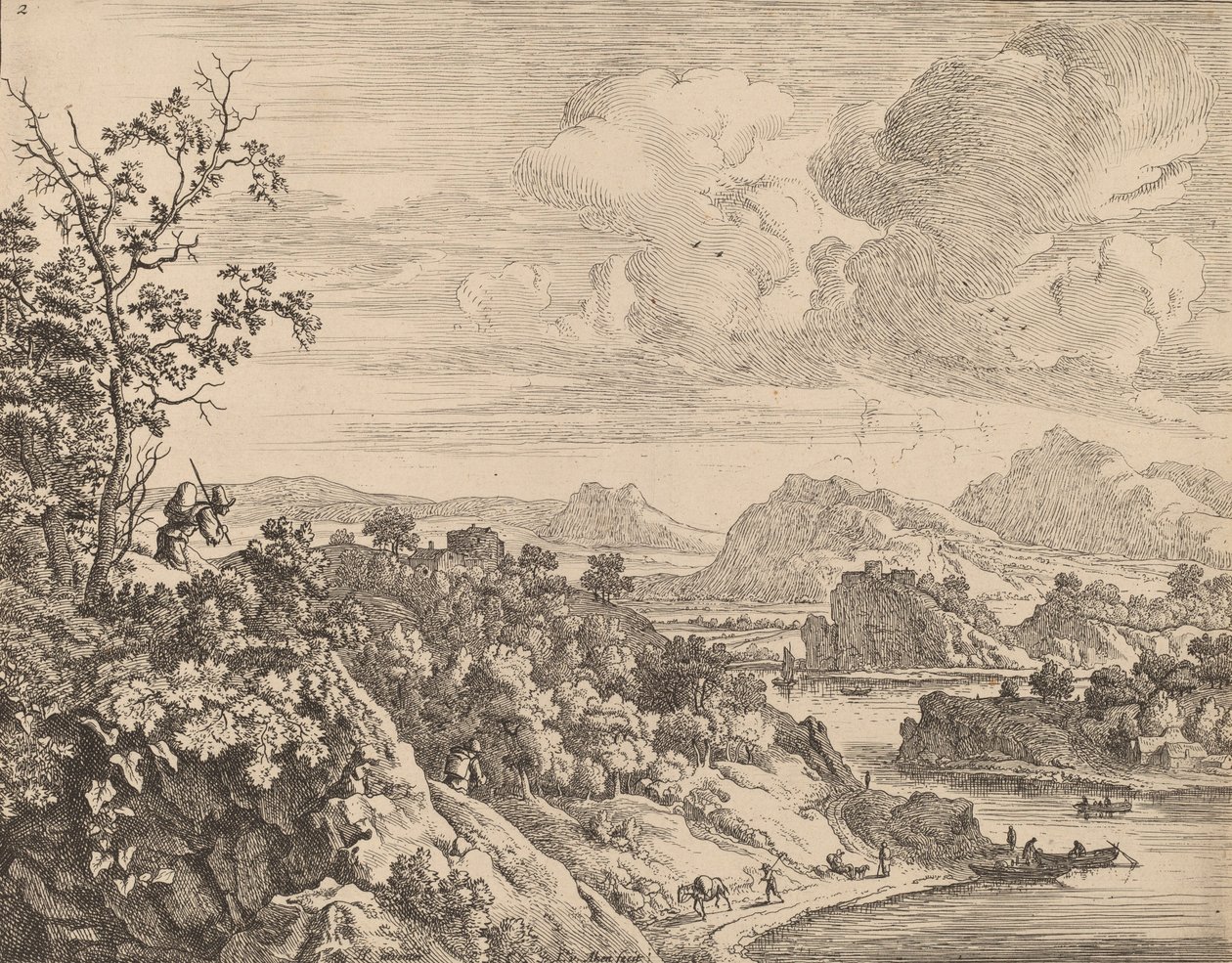 Vista del fiume Reno da Jan van Aken