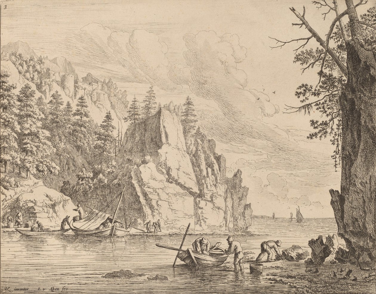 Vista del fiume Reno da Jan van Aken