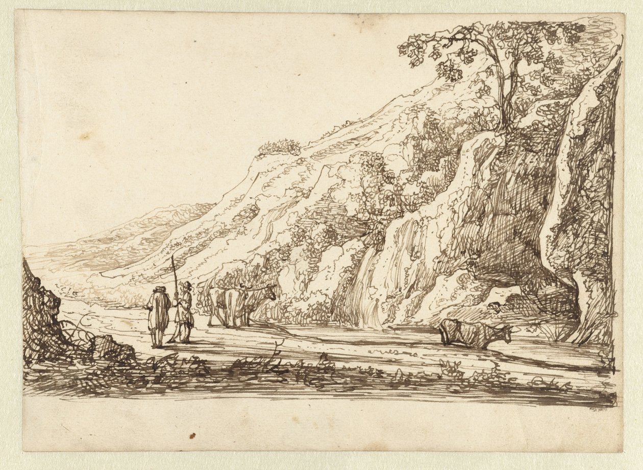Paesaggio con pastori e mucche da Jan van Almeloveen