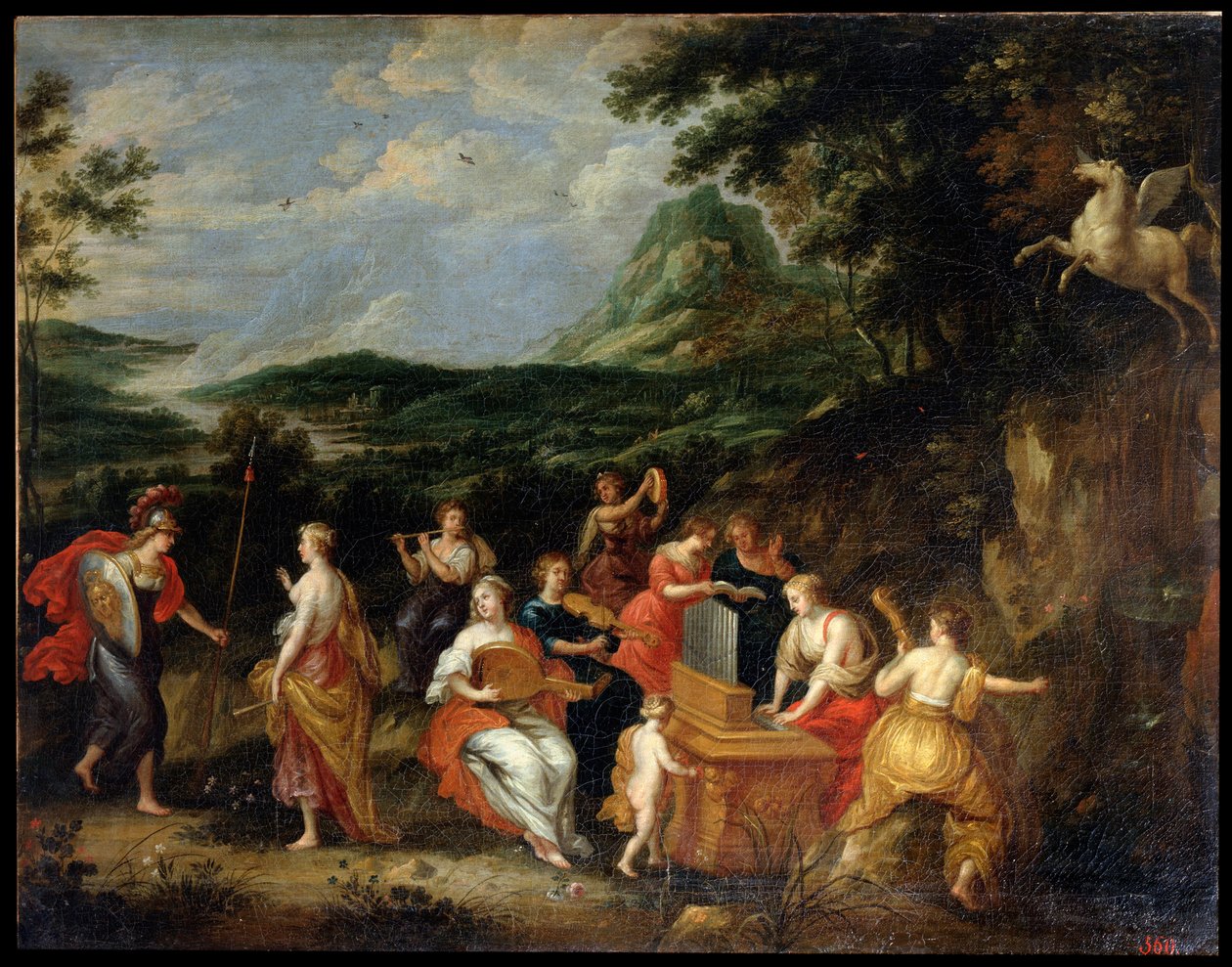 Pallade Atena e Muse, 1630s da Jan van Balen