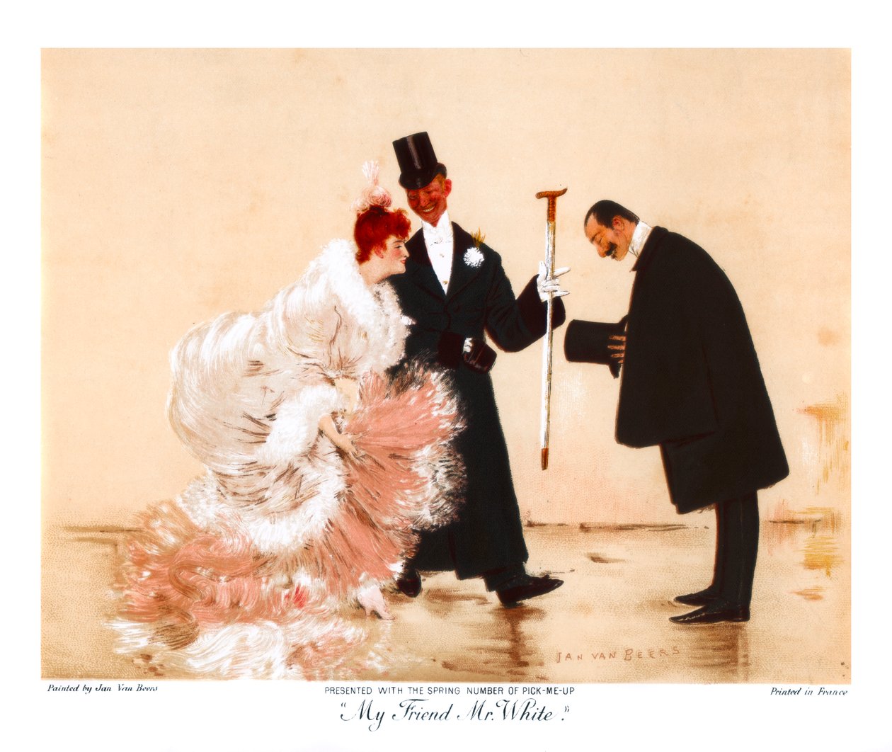 Il mio amico Mr White, c1870-1920 da Jan van Beers