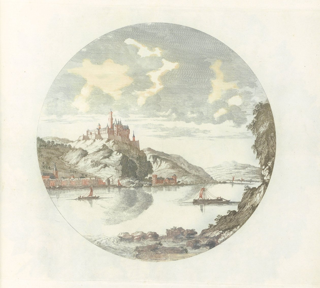Veduta del Castello Rheinfels sul Reno da Jan van Call (I)